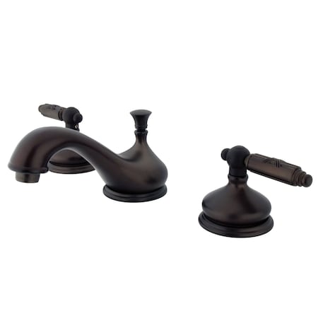 Kingston Brass KS1165GL 8" Widespread Bathroom Faucet, Oil Rubbed Bronze KS1165GL